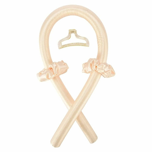 Boucles sans chaleur en satin, ruban de bouclage