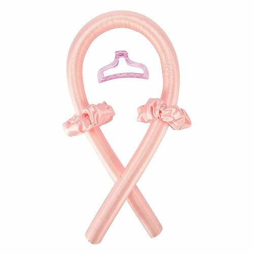 Boucles sans chaleur en satin, ruban de bouclage