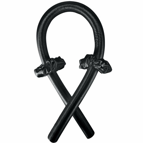 Boucles sans chaleur en satin, ruban de bouclage