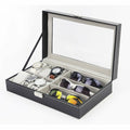 Organisateur de montres et lunettes 6+3 compartiments