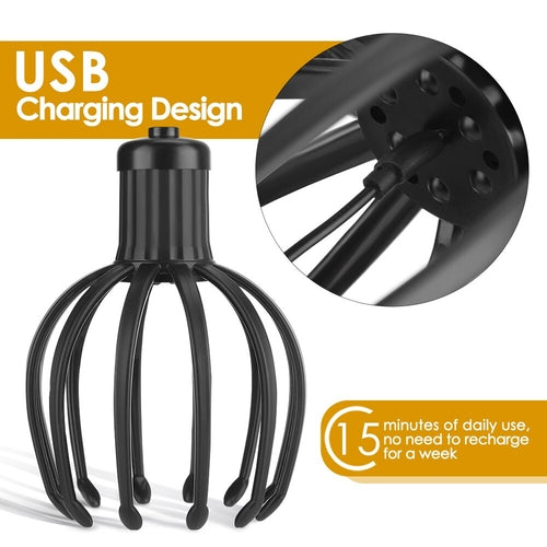 Masseur de cuir chevelu en silicone