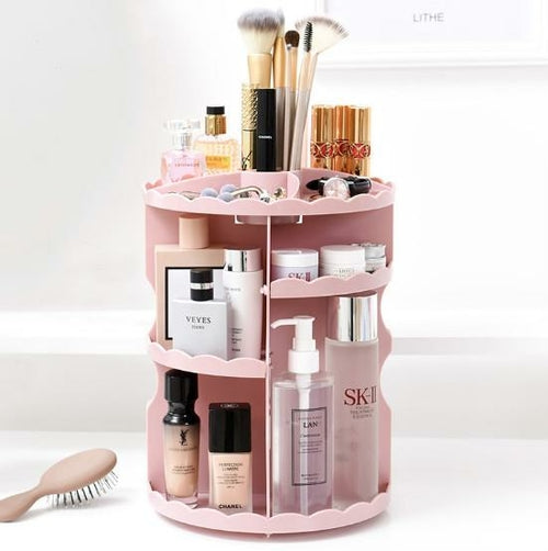 Organisateur de maquillage rotatif 360°